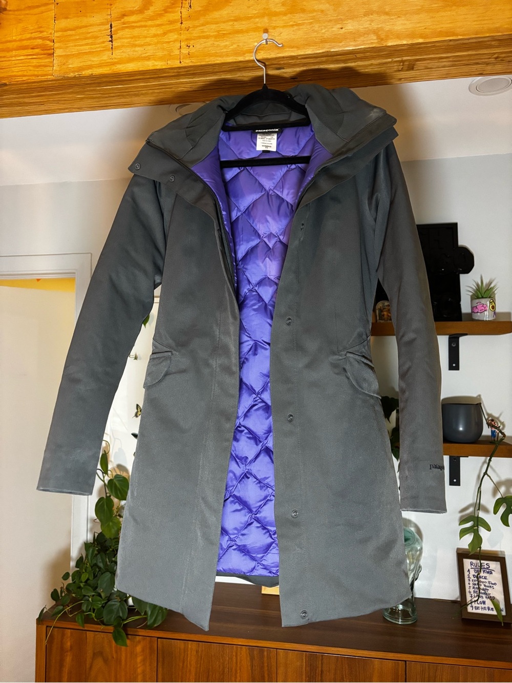 Patagonia Duete Parka In Forge Grey - Women's Size XS - Excellent Condition
